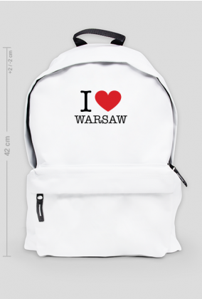 I love Warsaw Kocham Warszawę plecak duży
