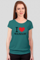 I love Warsaw Kocham Warszawę koszulka damska