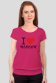 I love Warsaw Kocham Warszawę koszulka damska