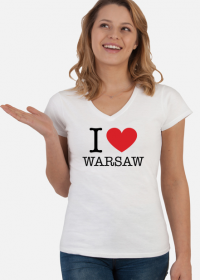 I love Warsaw Kocham Warszawę ubrania t-shirt damski