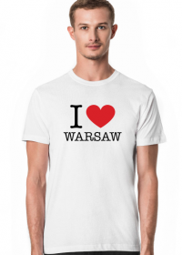 I love Warsaw Kocham Warszawę rzeczy t-shirt męski