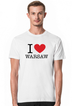 I love Warsaw Kocham Warszawę rzeczy t-shirt męski