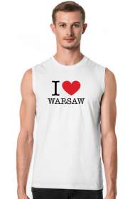 I love Warsaw Kocham Warszawę bezrękawnik