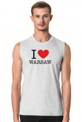 I love Warsaw Kocham Warszawę bezrękawnik