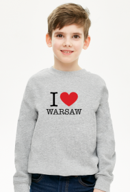 I love Warsaw Kocham Warszawę bluza chłopięca