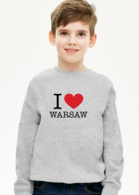 I love Warsaw Kocham Warszawę bluza chłopięca