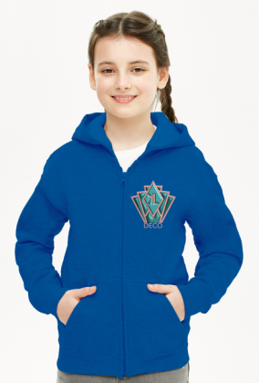 Bluza z kapturem dziewczęca rozpinana Deco 6 plus