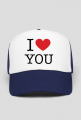 I love You Kocham Cię czapka z daszkiem z nadrukiem