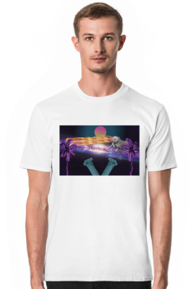 Space dogo - Vaporwave style