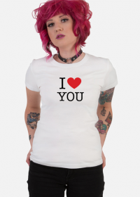 I love You Kocham Cię t-shirt na prezent