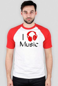 Koszulka-I love Music