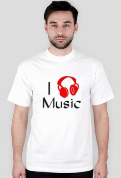 Koszulka-I love Music2