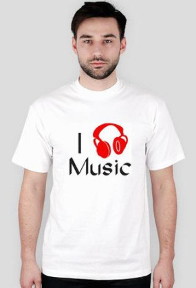 Koszulka-I love Music2