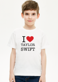 I love Taylor Swift koszulka chłopięca