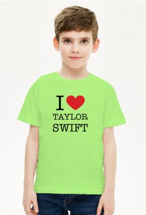 I love Taylor Swift koszulka chłopięca