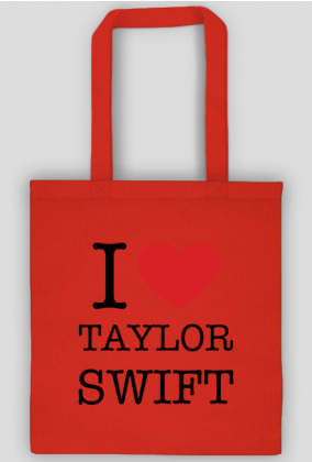 I love Taylor Swift torba bawełniana