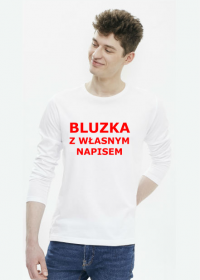 Bluzka z własnym napisem