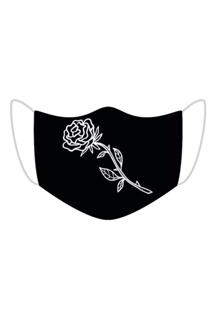 maseczka kolorowa róża