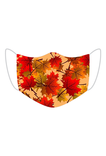 maseczka kolorowa liście