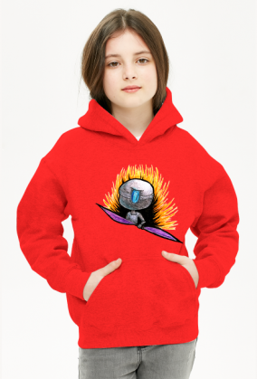 BoboArt bluza z kapturem dziecięca damska