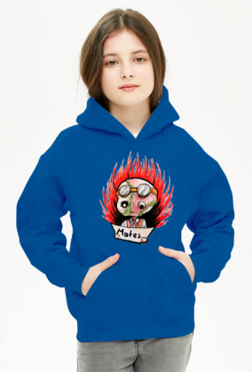 MatesArt bluza z kapturem dziecięca damska