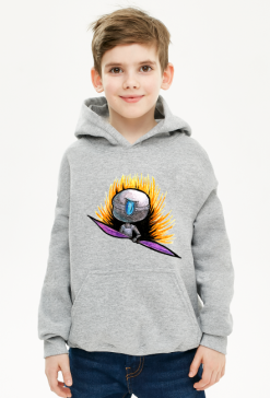 BoboArt bluza z kapturem dziecięca męska