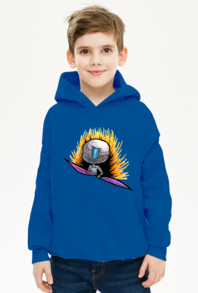 BoboArt bluza z kapturem dziecięca męska