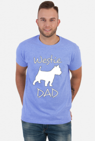 Męska Koszulka Westie Dad West Highland White Terrier