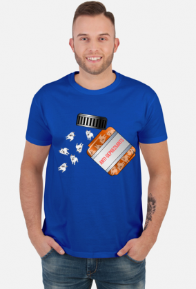 Męska Koszulka Westie Antydepresanty West Highland White Terrier