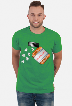 Męska Koszulka Westie Antydepresanty West Highland White Terrier