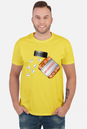 Męska Koszulka Westie Antydepresanty West Highland White Terrier