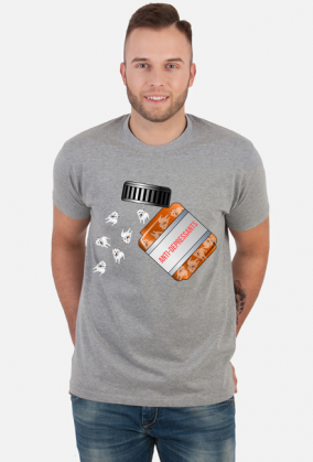 Męska Koszulka Westie Antydepresanty West Highland White Terrier