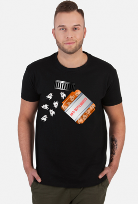 Męska Koszulka Westie Antydepresanty West Highland White Terrier