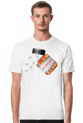 Męska Koszulka Westie Antydepresanty West Highland White Terrier