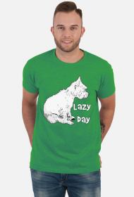 Męska Koszulka Westie Lazy Day West Highland White Terrier