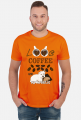 Męska Koszulka I love Coffee and my Westie West Highland White Terrier