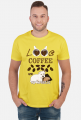 Męska Koszulka I love Coffee and my Westie West Highland White Terrier