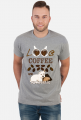 Męska Koszulka I love Coffee and my Westie West Highland White Terrier