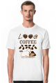 Męska Koszulka I love Coffee and my Westie West Highland White Terrier