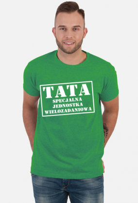 Koszulka Tata specjalna jednostka wielozadaniowa Dzień Ojca prezent
