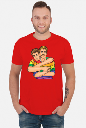 Koszulka 2 gejów - Moda na LGBT