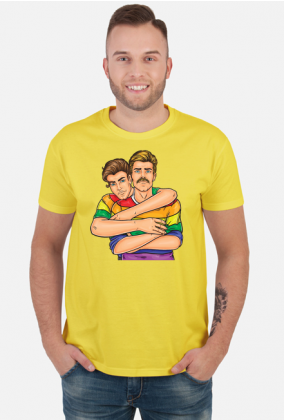 Koszulka 2 gejów - Moda na LGBT