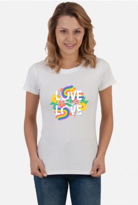 Prezent dla lesbijki - Koszulka Love is Love