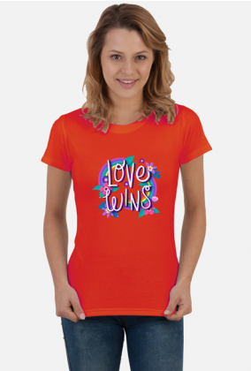 Koszulka dla lesbijki Love Wins