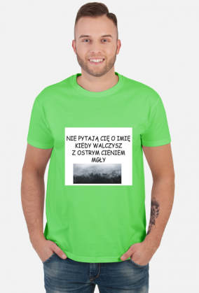 Ostry cień mgły koszulka