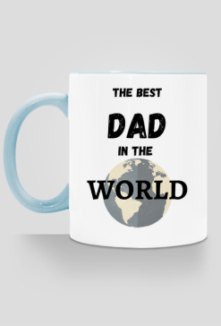 kubek, kolorowe ucho - dzień taty, the best dad