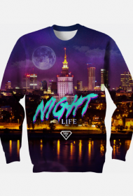 BLUZA FULPRINT WWA WARSZAWA NIGHT NOCĄ COLOR MODA UNISEX GIRL MEN