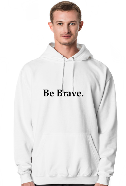 Bluza Be Brave. - Biała