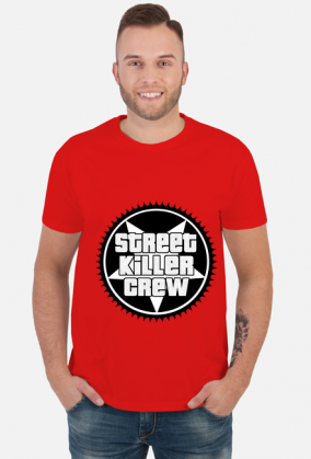 Koszulka SK Crew zębatka black&white