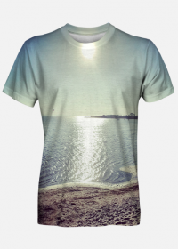 DreamWear Koszulka Zachód na plaży Męska
